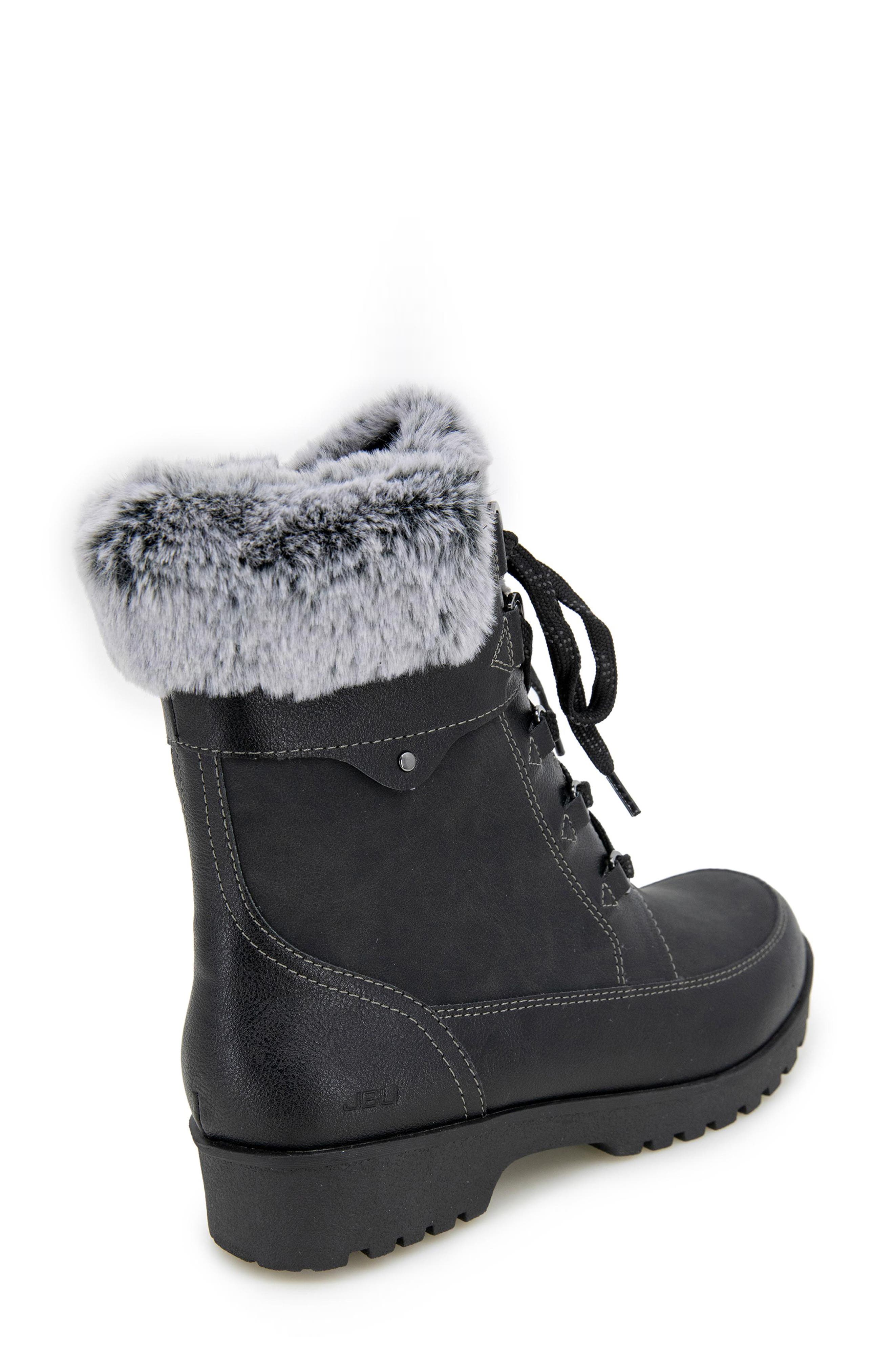 JBU Antonio Faux Fur Collar Boot, Alternate, color, 