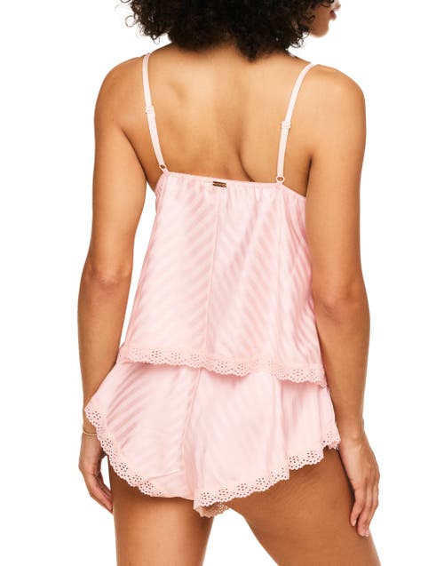 Adore Me Trish Cami & Shorts Set Lingerie In Light Pink