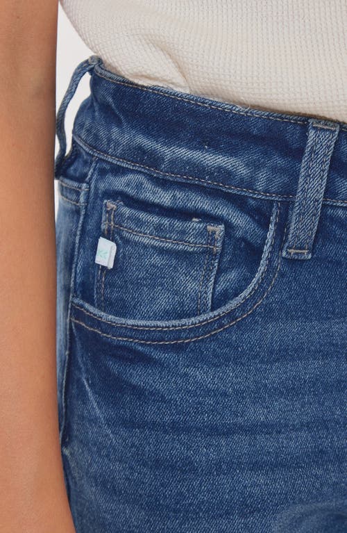 Kancan Royal High Rise Mini Straight Leg Jeans In Blue