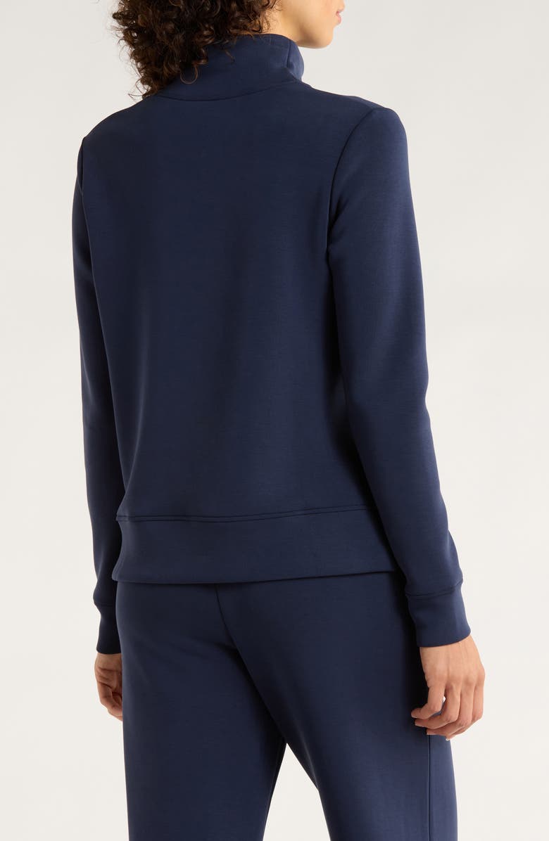 MPG Dreamweave Recycled Polyester Blend Mock Neck Sweatshirt, Alternate, color, Navy Blazer