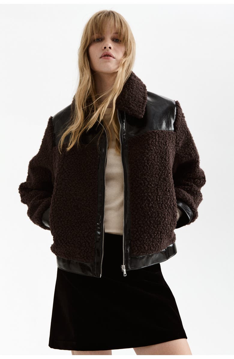 H&M Teddy Jacket, Alternate, color, 