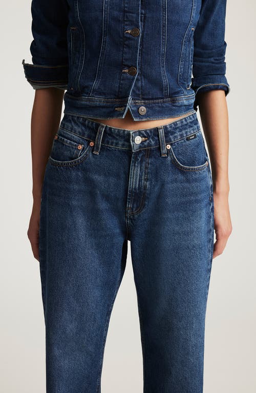 Mavi Jeans Savannah High Waist Wide Straight Leg Jeans In Blue