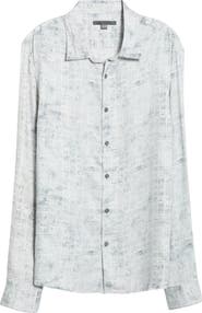 John Varvatos Luca Digital Print Button-Up Shirt