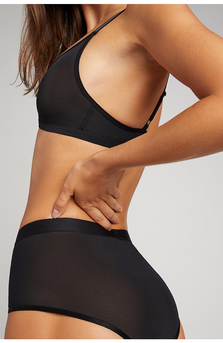 Negative Underwear Sieve Non-Wire Bra, Alternate, color, Black