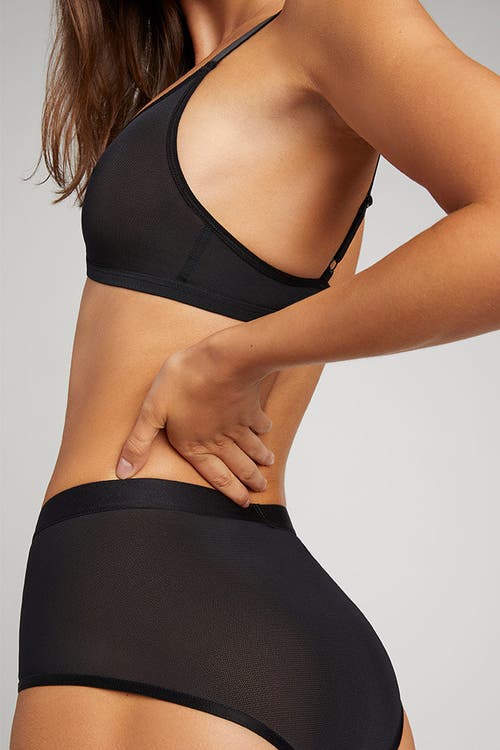 Shop Negative Underwear Sieve Non-wire Bra In Black