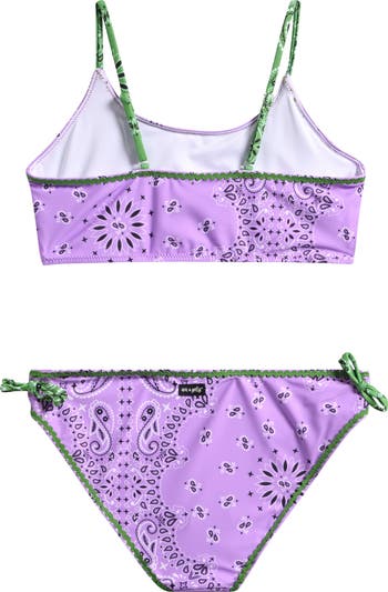 Kids' Bandana Print Two-Piece Swimsuit