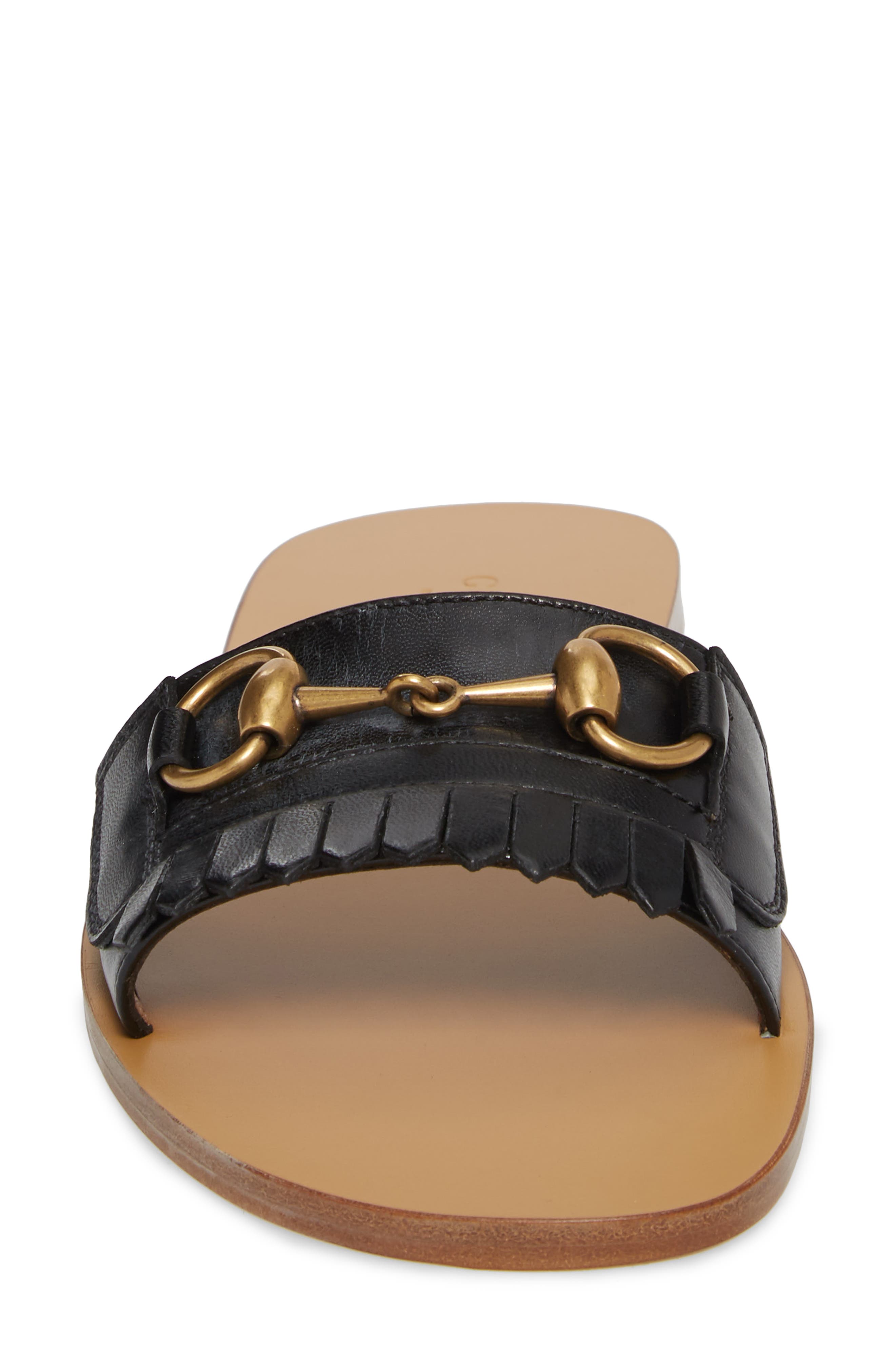 Slide Sandal, Alternate, color, BLACK