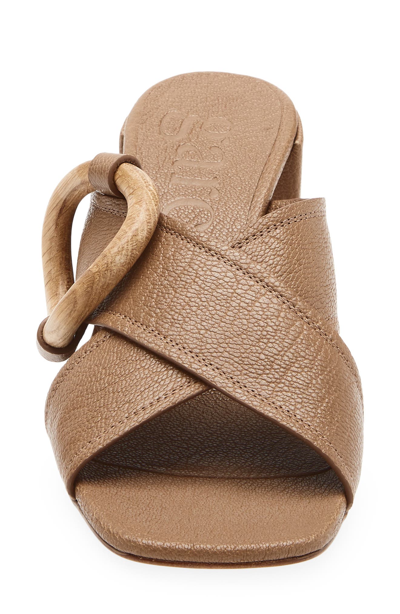 Pedro Garcia Uxia Slide Sandal, Alternate, color, Beige Plush Suede-Oak