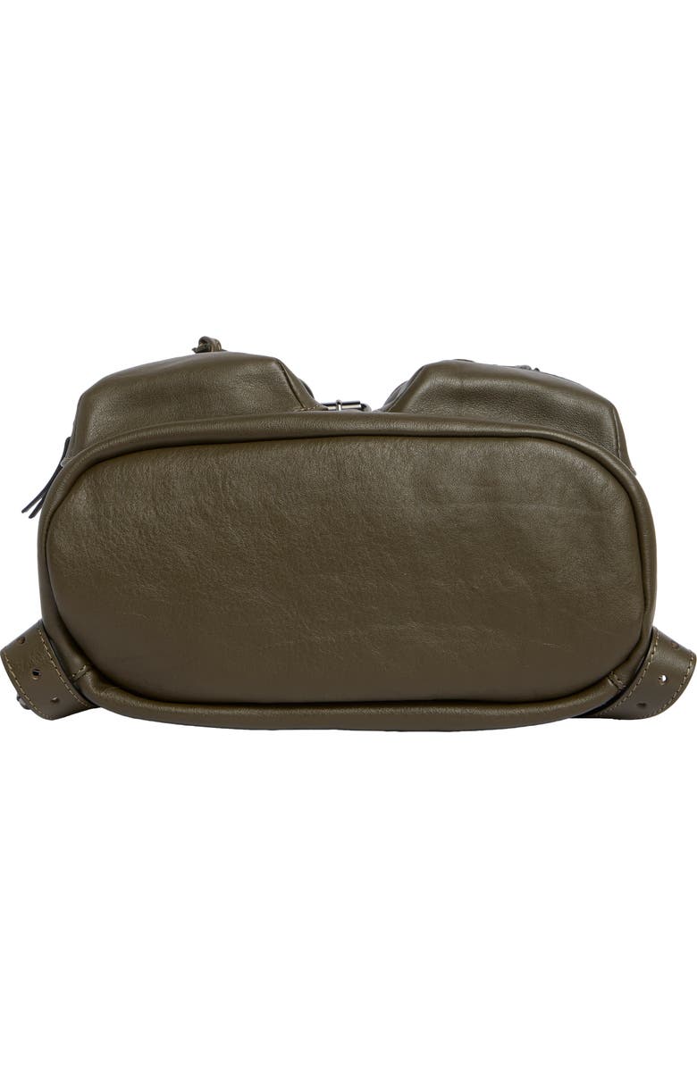 Longchamp 3D Signature Medium Leather Backpack, Alternate, color, Terra