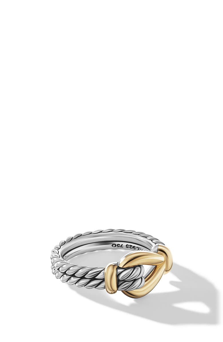 David Yurman Thoroughbred Loop Ring with 18K Yellow Gold, Main, color,