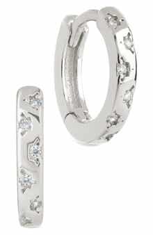 Domenica Celestial Charm Huggie Hoop Earrings