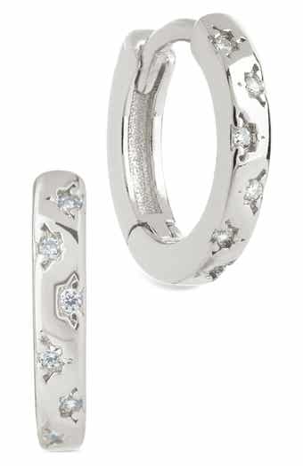 Domenica Celestial Charm Huggie Hoop Earrings