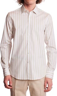 PAISLEY & GRAY Samuel Stretch Cotton Button-Up Shirt