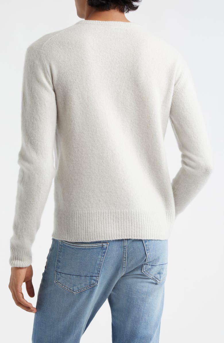 TOM FORD Relaxed Cashmere & Silk Sweater, Alternate, color, Ig014 Pale Grey