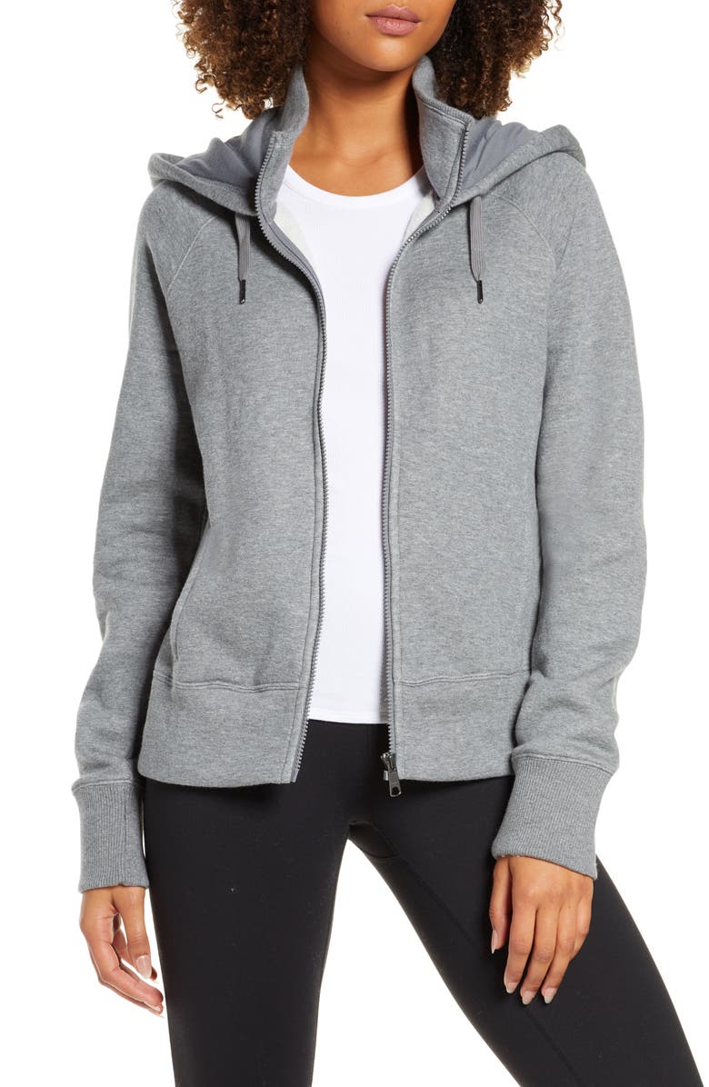 Zella Nola Full Zip Hooded Sweatshirt, Main, color, 