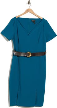 Donna Karan New York Belted Sheath Dress
