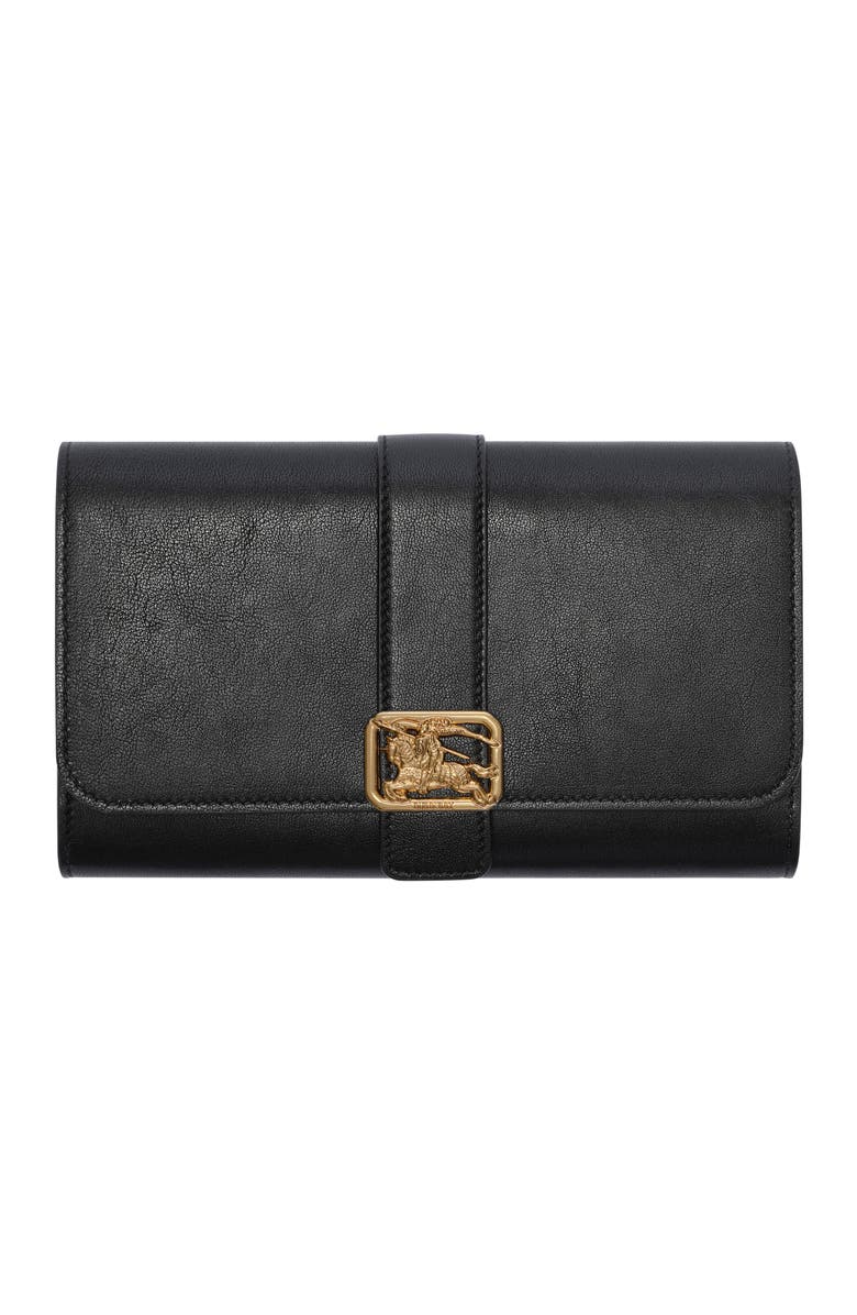 Burberry Rider Continental Wallet, Main, color, Black