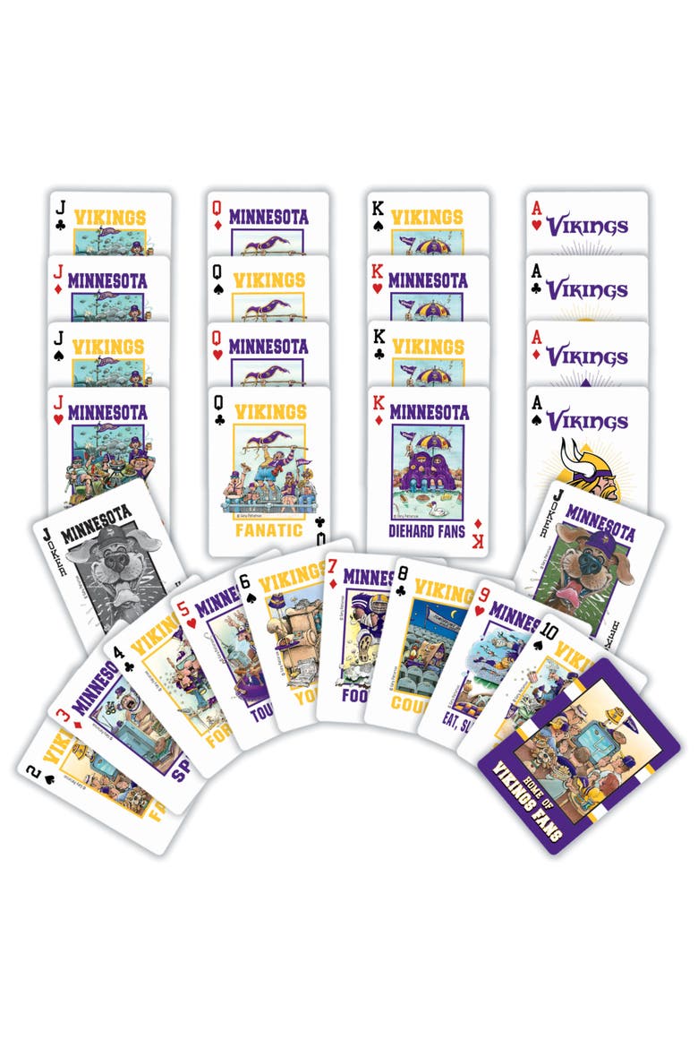 Minnesota Vikings Fan Deck Playing Cards, Alternate, color, Multicolor