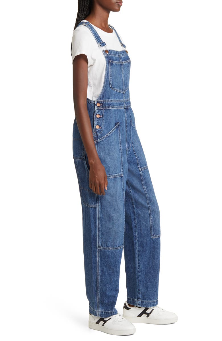 Madewell Oversize Denim Carpenter Overalls, Alternate, color,