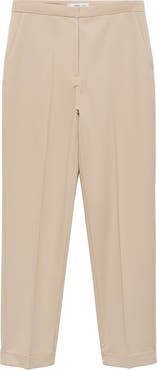 MANGO Straight Leg Suit Pants