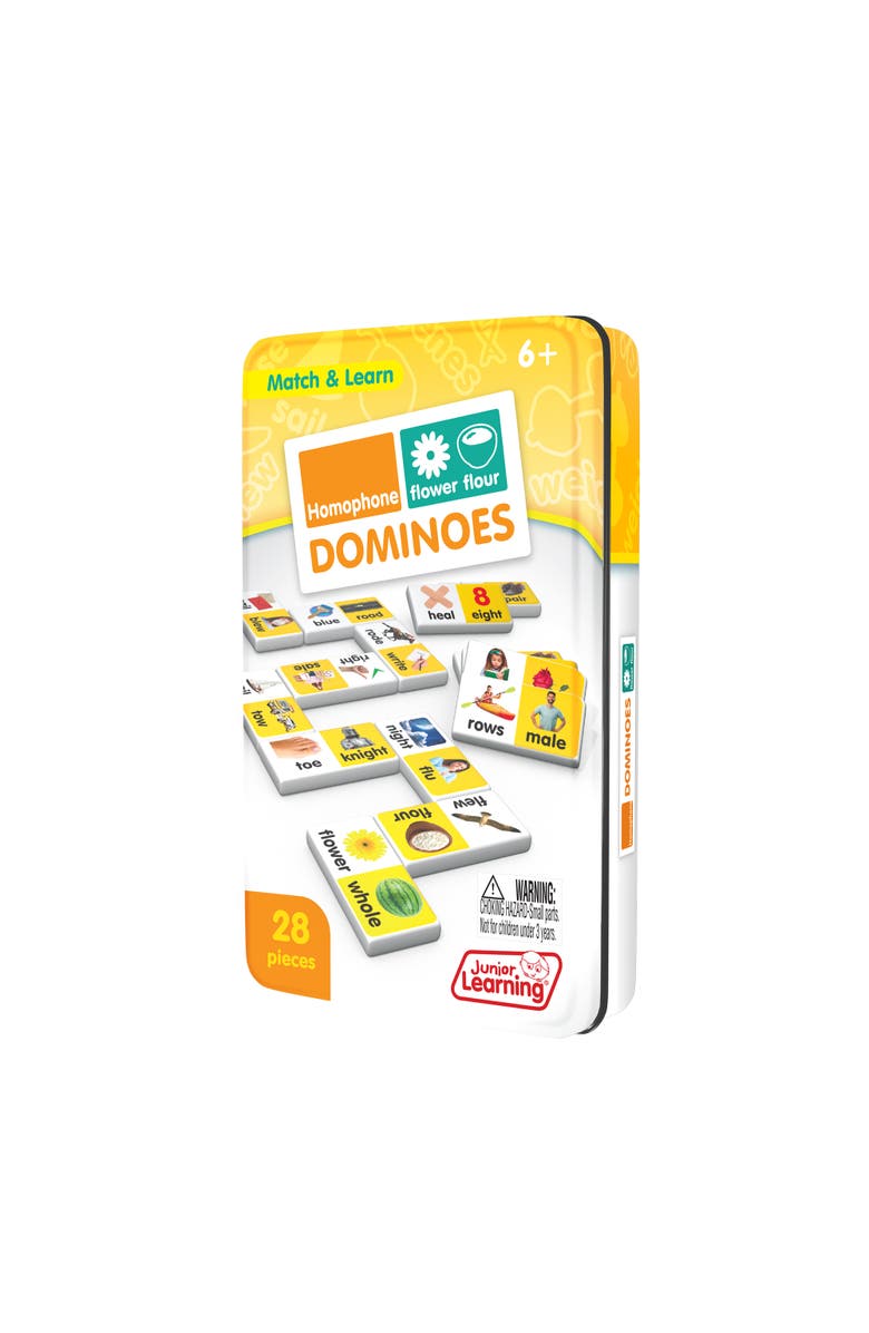 Junior Learning Homophone Dominoes Language Arts, Alternate, color, 