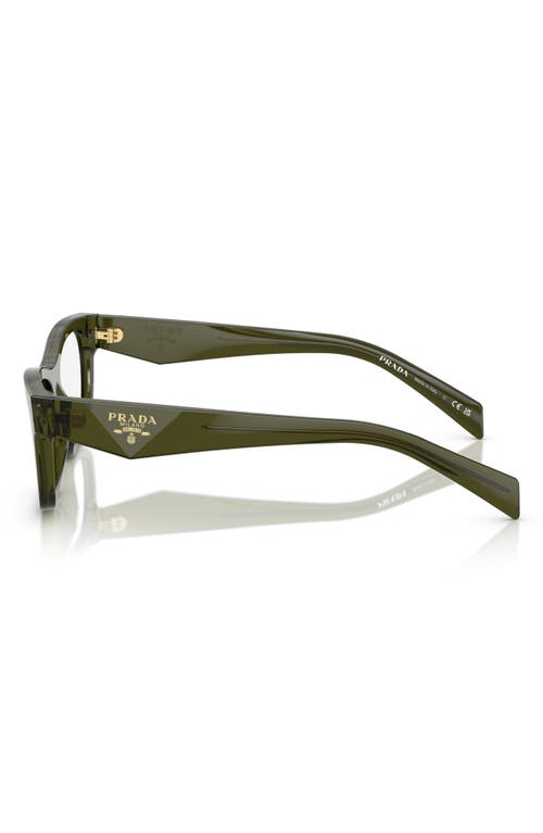 Prada 54mm Butterfly Optical Glasses In Clear