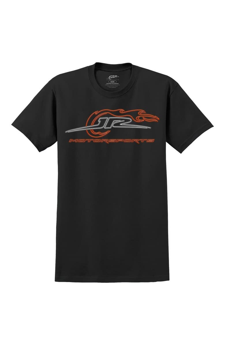JR MOTORSPORTS OFFICIAL TEAM APPAREL Neon Logo T-Shirt - Black, Alternate, color, Black