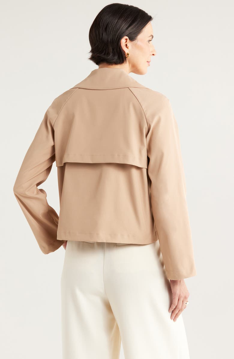 NORDSTROM RACK Double Breasted Crop Trench Coat, Alternate, color,