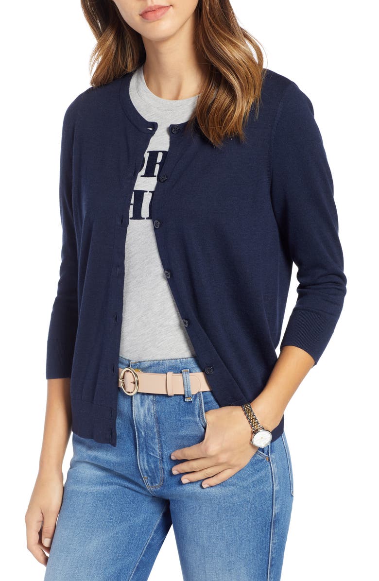 1901 Cotton Blend Cardigan, Main, color, 