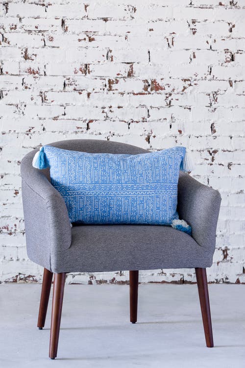 C & F Home C&f Home Cyrus Woven Tasseled Cotton Decorative Throw Pillow, Get In Blue