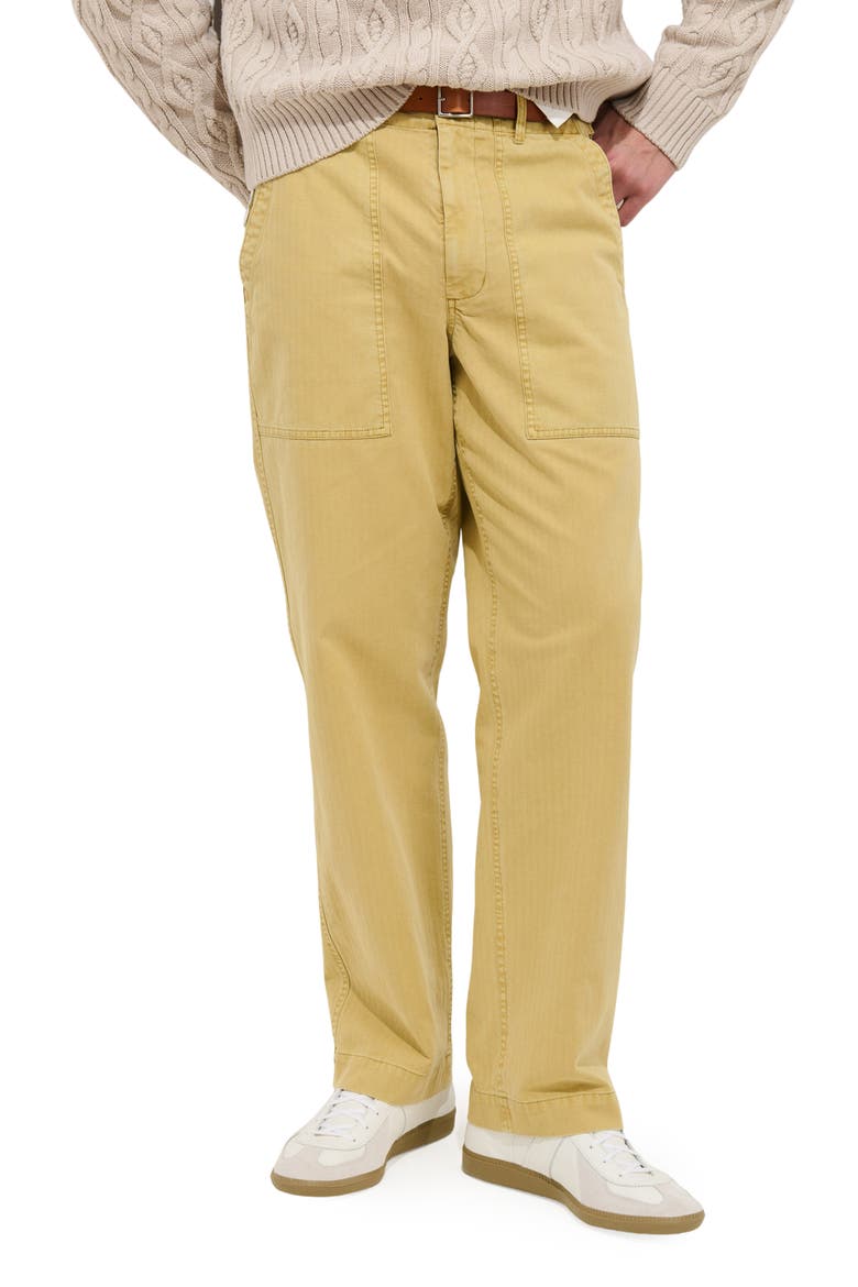 Cotton Herringbone Field Pants, Main, color, BEESWAX