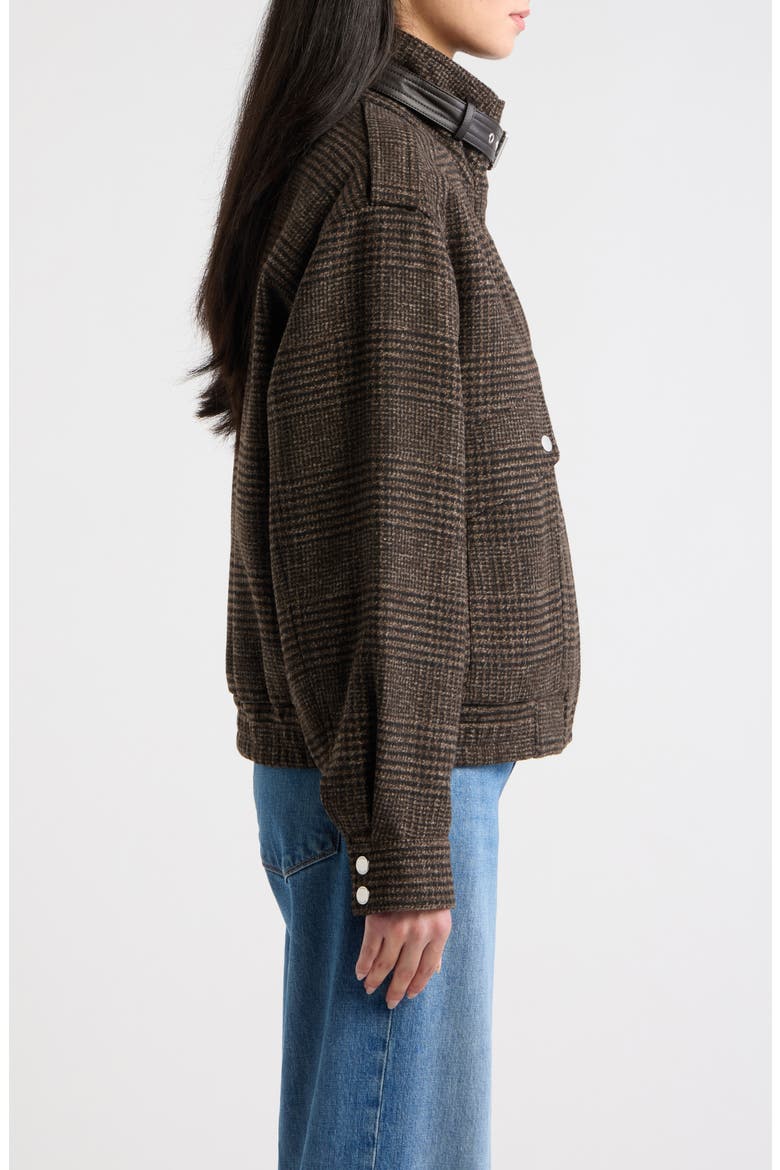 Plaid Bomber Jacket, Alternate, color, BROWN MENSWEAR PLAID