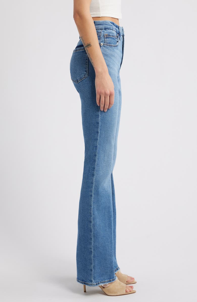 Good American Good Classic High Waist Bootcut Jeans, Alternate, color,