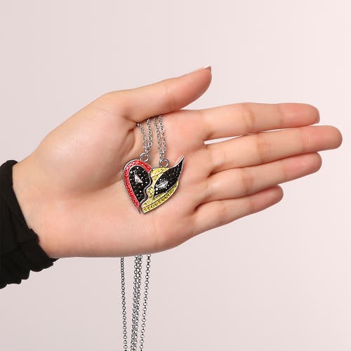 Marvel Deadpool And Wolverine Necklace, Set Of 2, 16+3 In Metallic