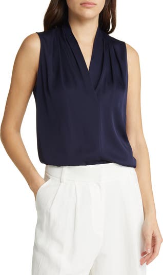 KOBI HALPERIN 'Mila' Sleeveless Stretch Silk Blouse | Nordstrom