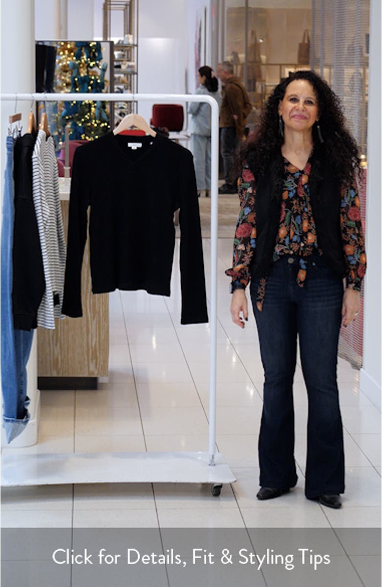 Cozy Rib High V-Neck Top, sales video thumbnail