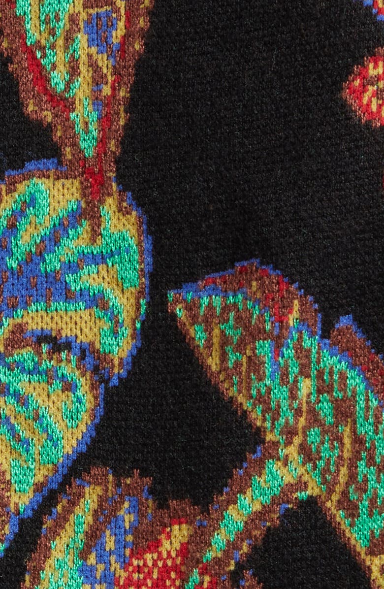 FARM Rio Cool Foliage Jacquard Crop Cardigan, Alternate, color, 