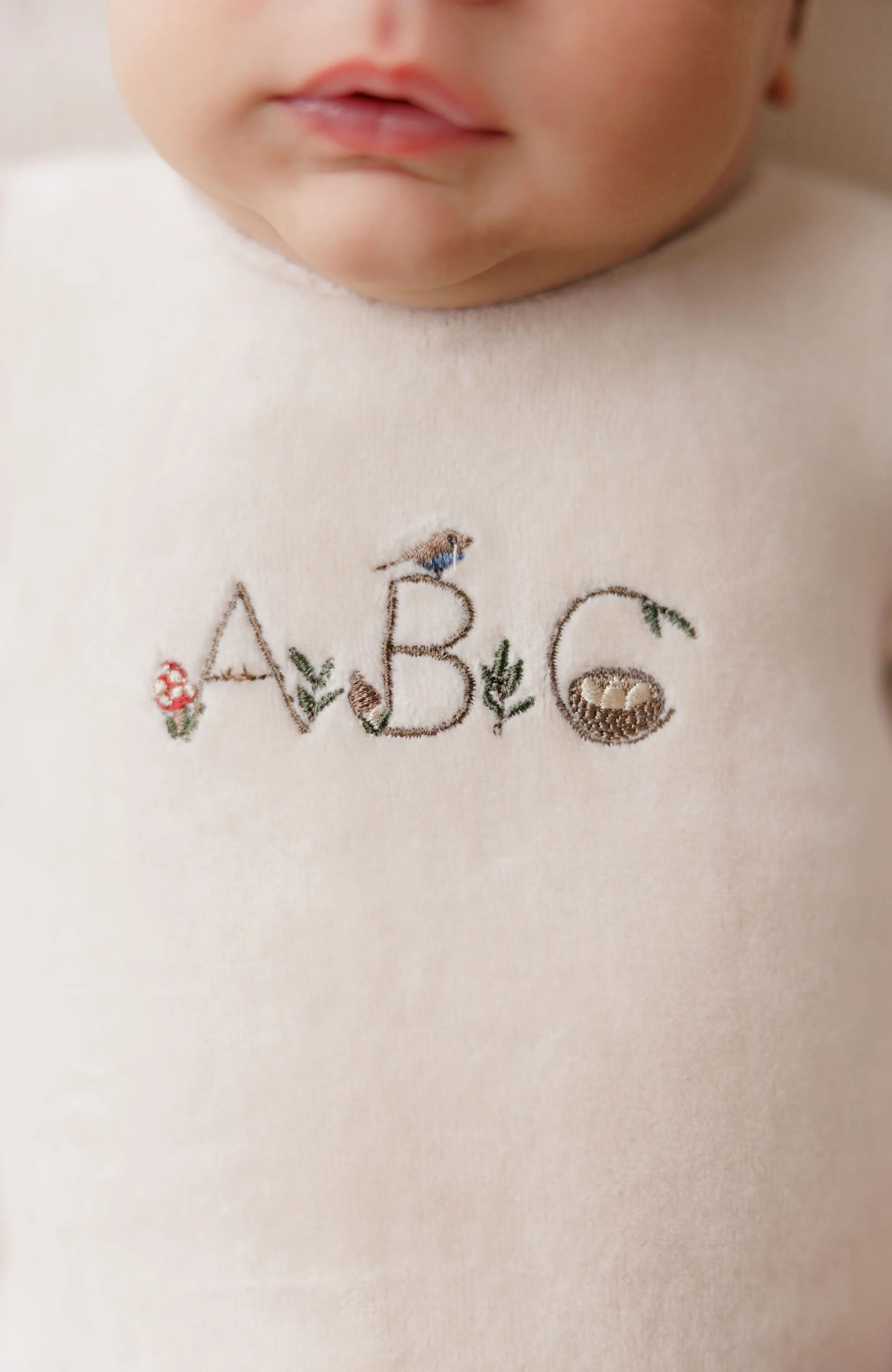 Ely's & Co. Embroidered ABC Collection Footie | Nordstrom