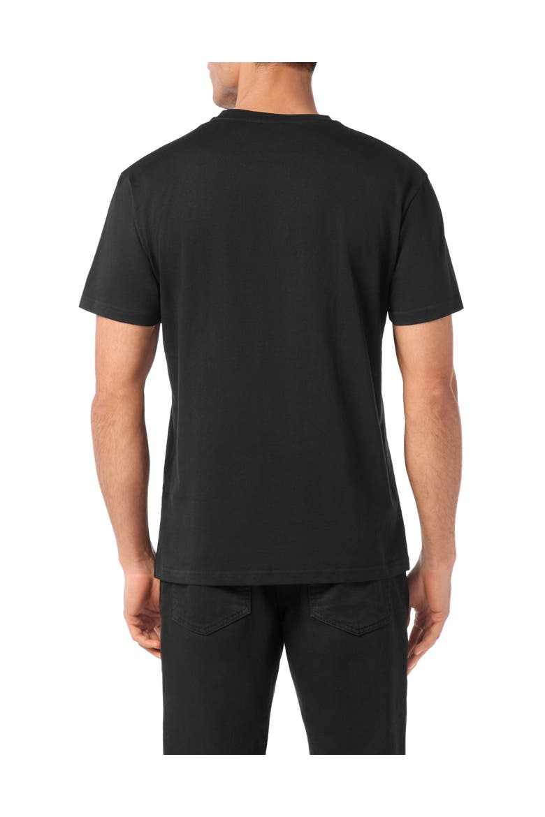 T-Shirt Round Neck Fleur-De-Lis Men, Alternate, color, black