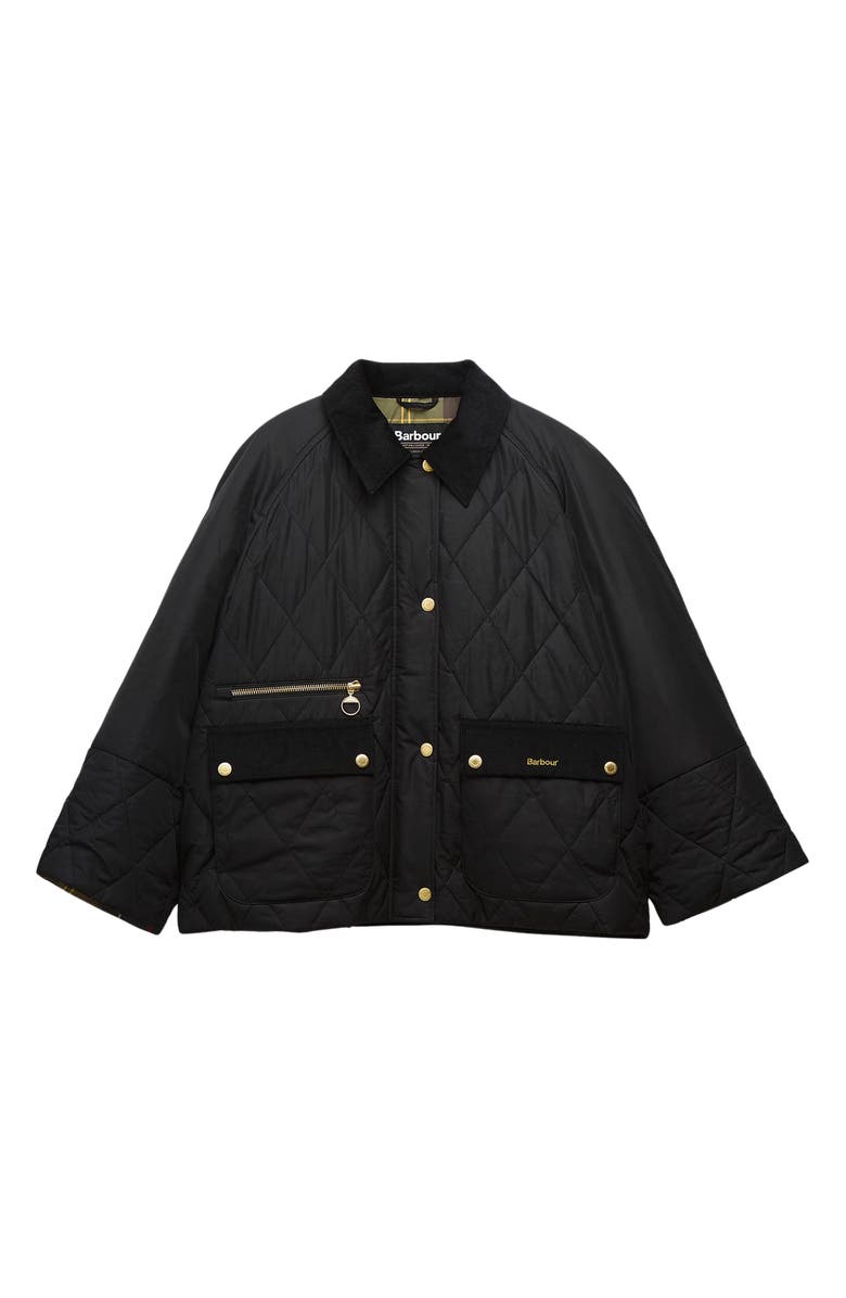 Barbour Martha Quilted Jacket, Alternate, color, Black
