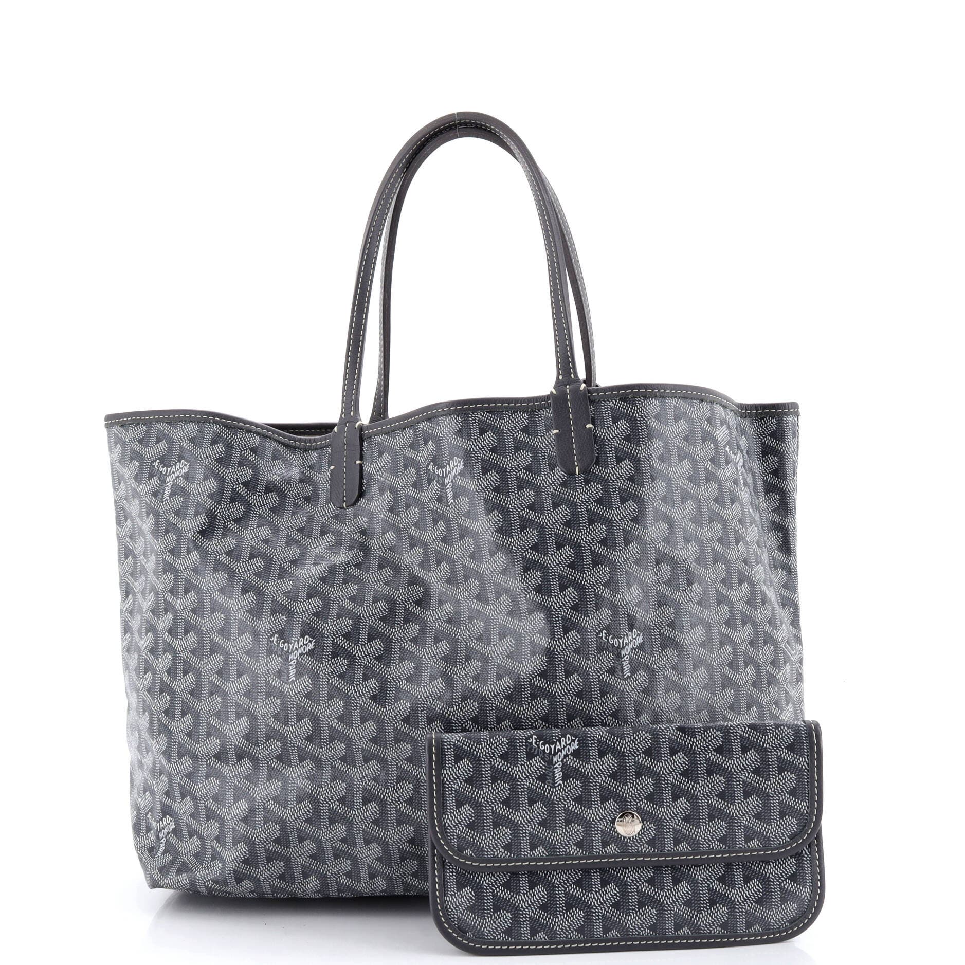 Pre-Owned Goyard Saint Louis Tote Coated Canvas PM, Alternate, color, Gray