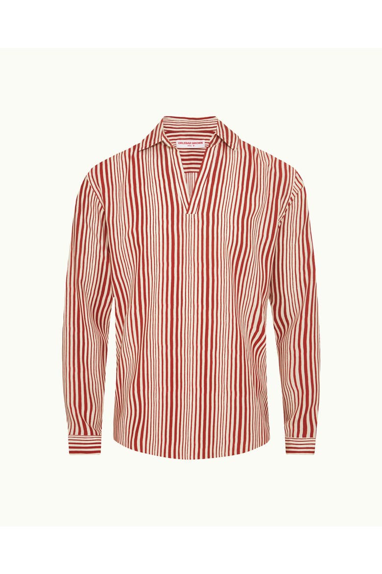 Ridley Relaxed-Fit Shirt, Alternate, color, SUMMER RED/WHITE