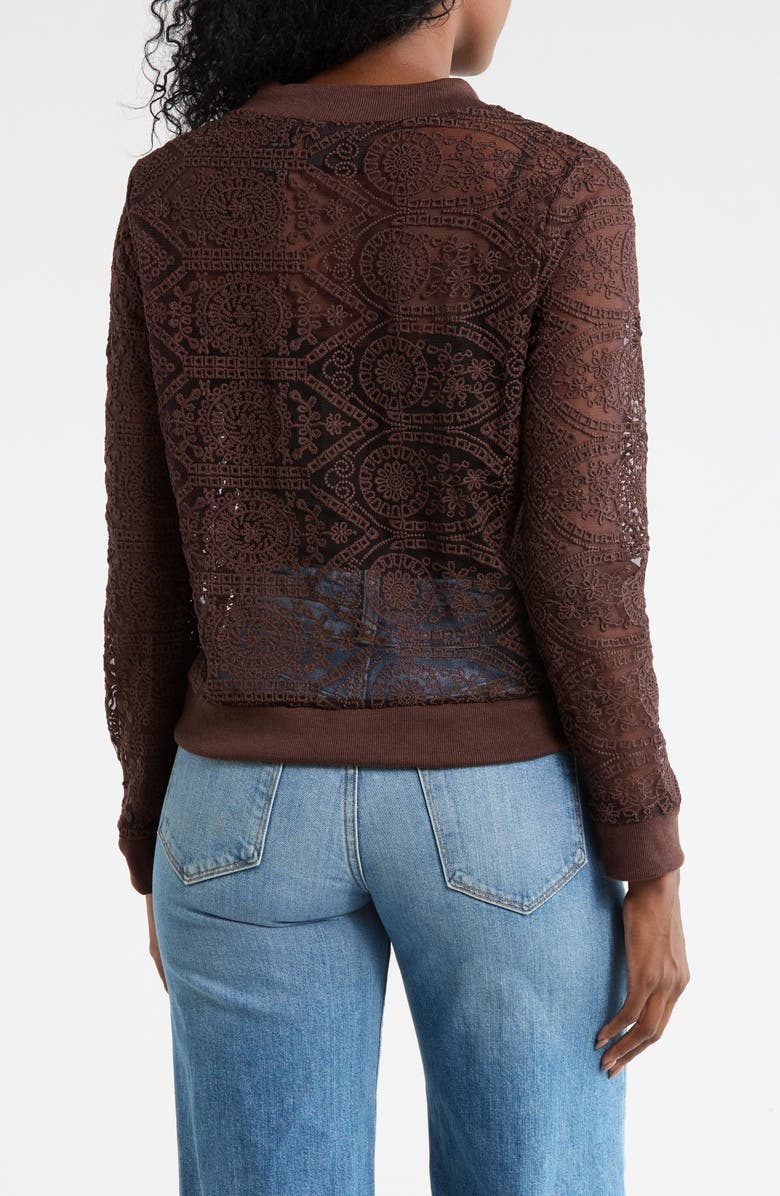 Forgotten Grace Crochet Mesh Zip-Up Jacket, Alternate, color, 