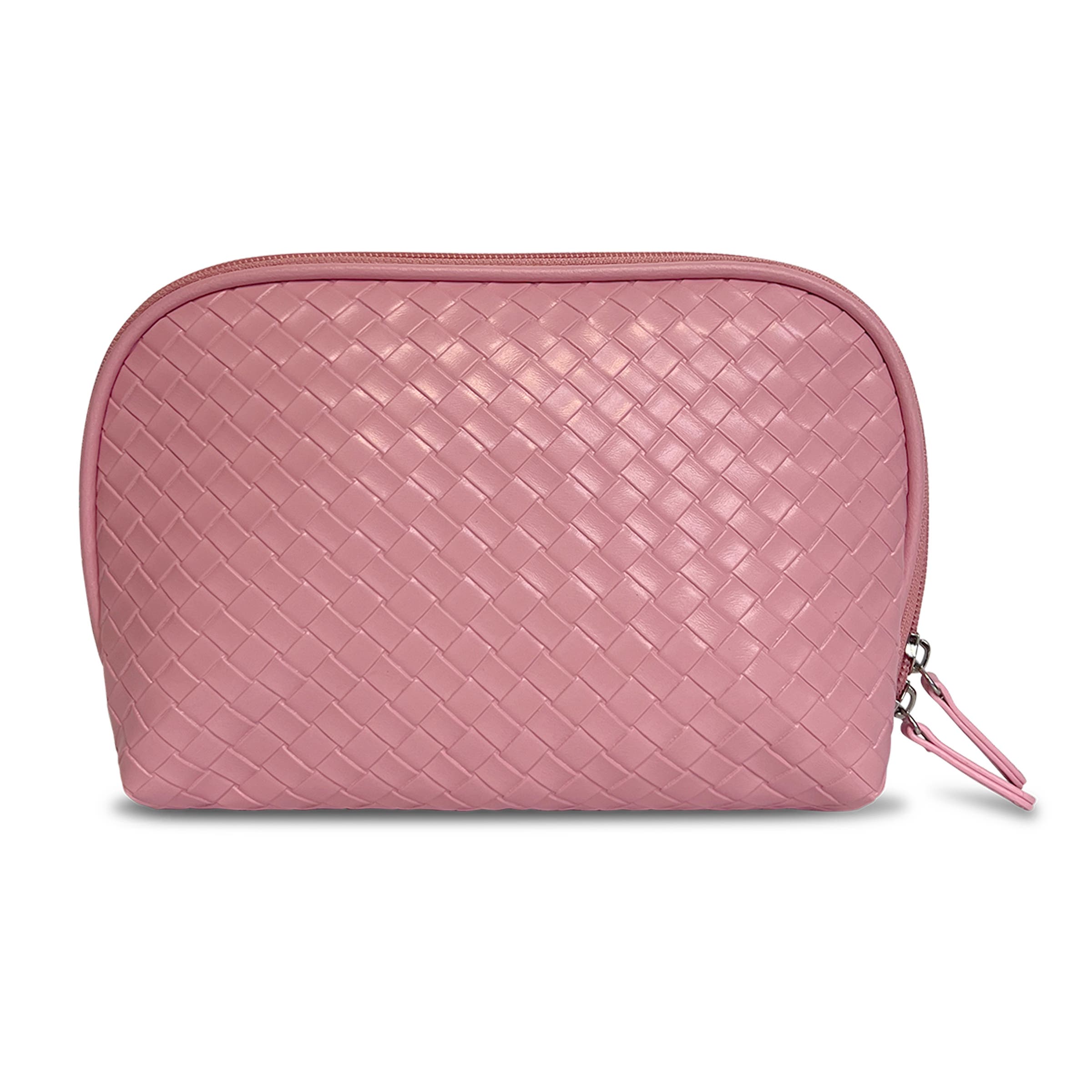 Youzey The Cove Woven Cosmetic Bag, Main, color, Pink