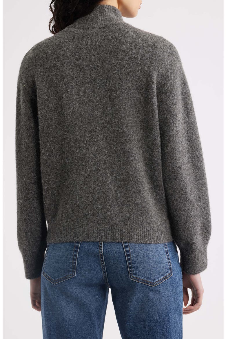 Chloe Argyle Zip Cardigan, Alternate, color, GREY ARGYLE