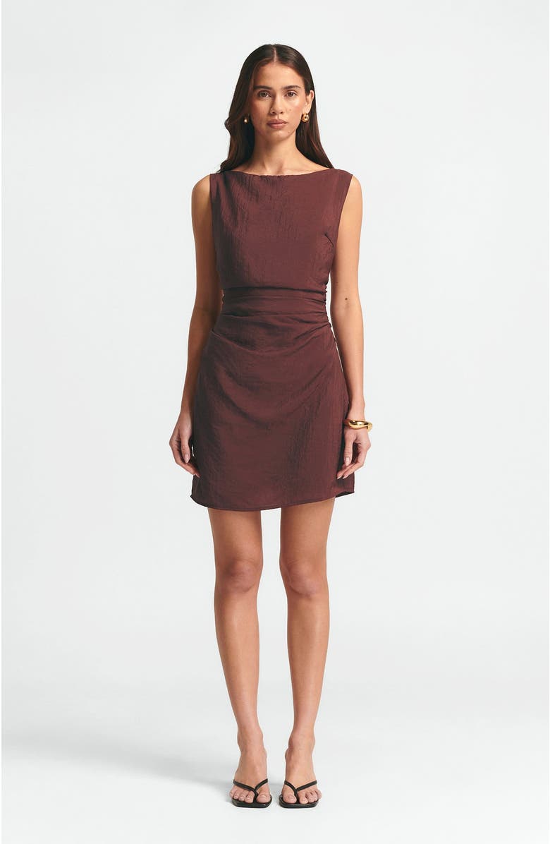 ST MRLO Sara Mini Dress, Alternate, color, Burgundy