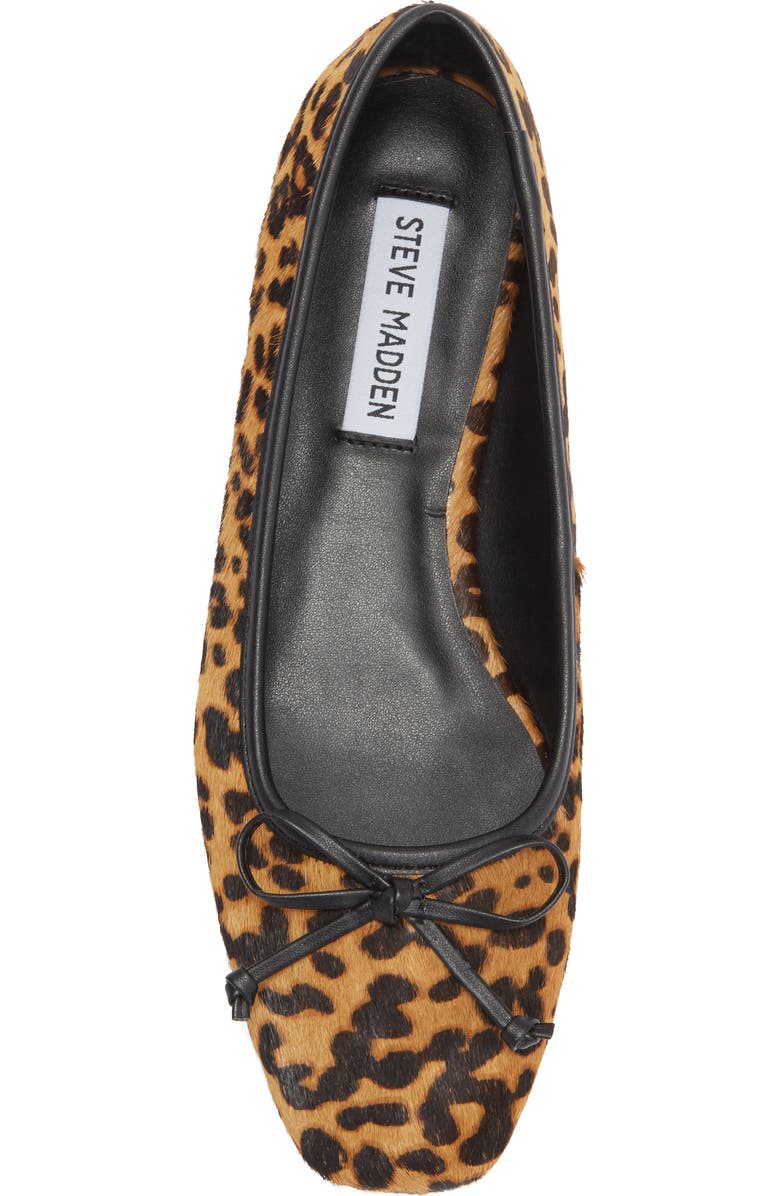 Steve Madden Malinda Genuine Cow Hair Ballet Flat, Alternate, color, Leopard