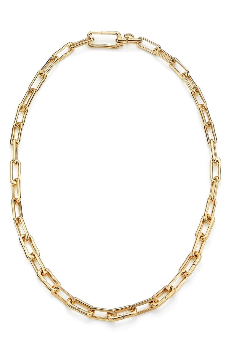 Monica Vinader Alta Capture Necklace, Main, color, Yellow Gold