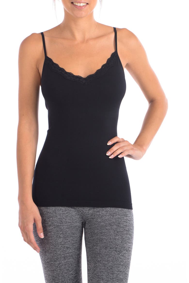 Seamless Slimming Camisole, Main, color, BLACK