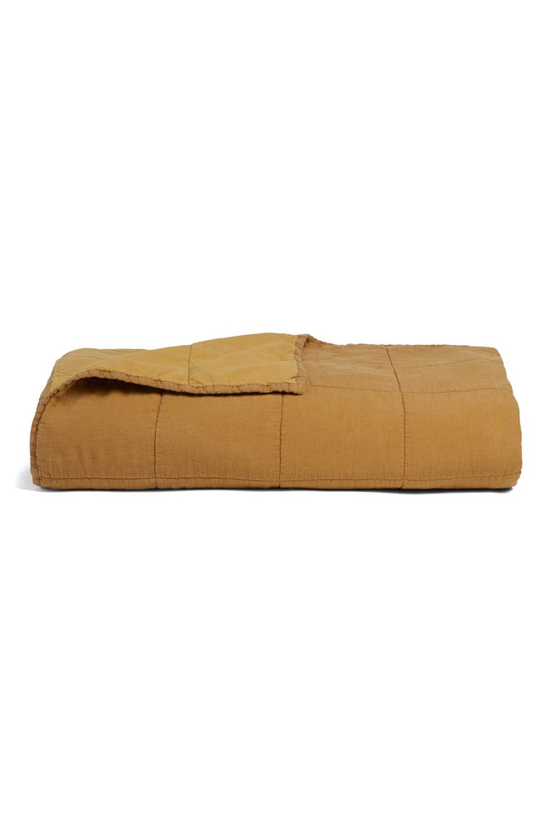Linen Box Quilt, Main, color, TOBACCO